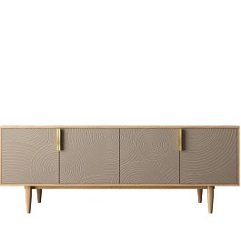 Комод под TV с четыремя дверками Line R21/beige - Фото предпросмотра