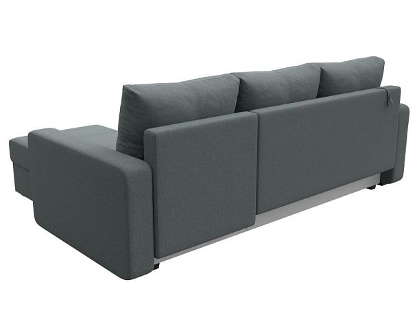 Диван угловой Ливерпуль Лайт правый угол Рогожка серый - Вид 6