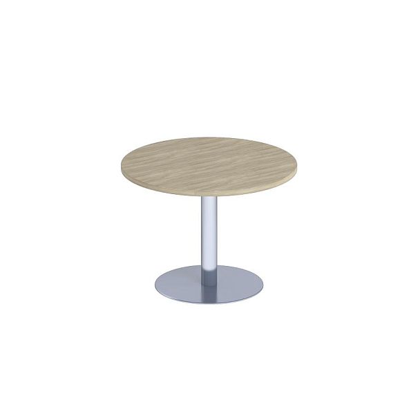 Стол для переговоров круглый на опоре-колонне Патриот ПТ 141 дуб скандинавский - Вид 1