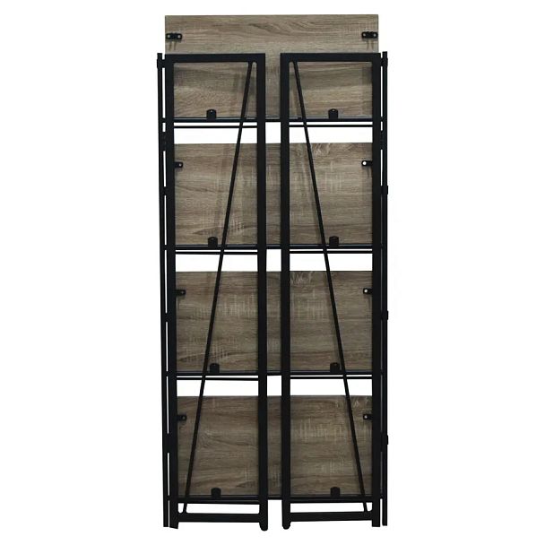Стеллаж на металлокаркасе BRABIX "LOFT SH-001", 600х300х1250 мм, складной, цвет дуб антик, 641229 - Вид 12