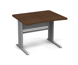 Стол на металлокаркасе 800 Берлин Орех Вармия/Серый СПМ 80.85 - Фото предпросмотра