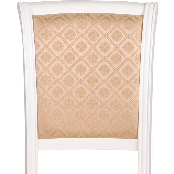Комплект деревянных стульев с мягким сиденьем Арктос Белый/Бежевый жаккард, 2 шт. - Вид 7