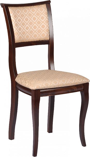 Комплект деревянных стульев с мягким сиденьем Камир Темный орех/Бежевый жаккард, 3 шт. - Вид 3