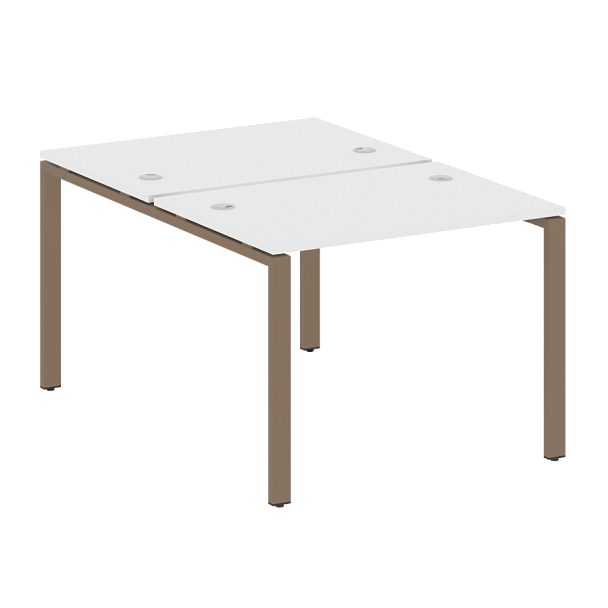 Metal System Р. ст. на П-образном м/к БП.РАС-СП-2.1 Белый/Мокко металл 1000*1475*750 - Вид 1