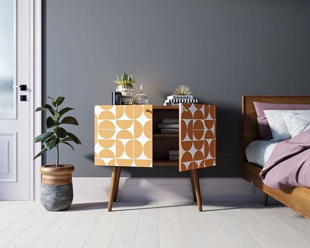 Комод на высоких ножках Berber малый принт 14 арт BB13/Print_14 - Вид 2
