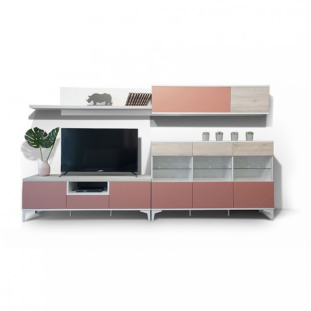 Греденция со стеклом Т3 "Альба" - Вид 3