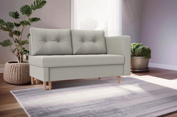 Кушетка Лига-098 Рогожка бежевый - Вид 10