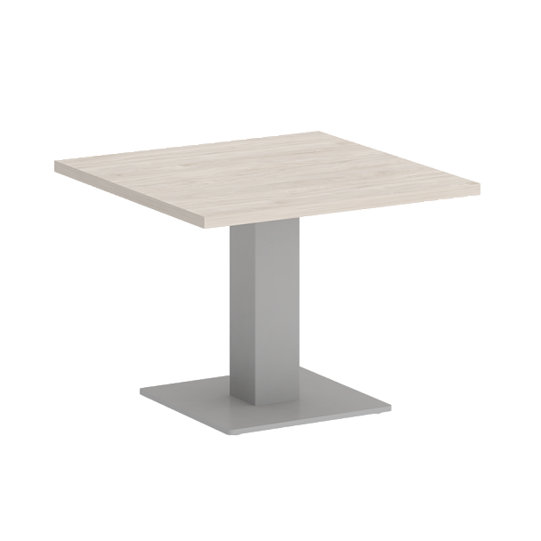 Home Office Стол журнальный квадратный VR.SP-5-60.2G Денвер светлый/Серый металл 600*600*453 - Вид 1