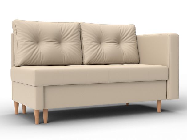 Кушетка Лига-098 Экокожа бежевый - Вид 1