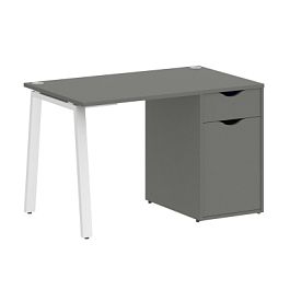 Home Office Стол письменный VR.SP-3-118.1.A Металлик/Белый металл 1180*720*750 - Фото предпросмотра