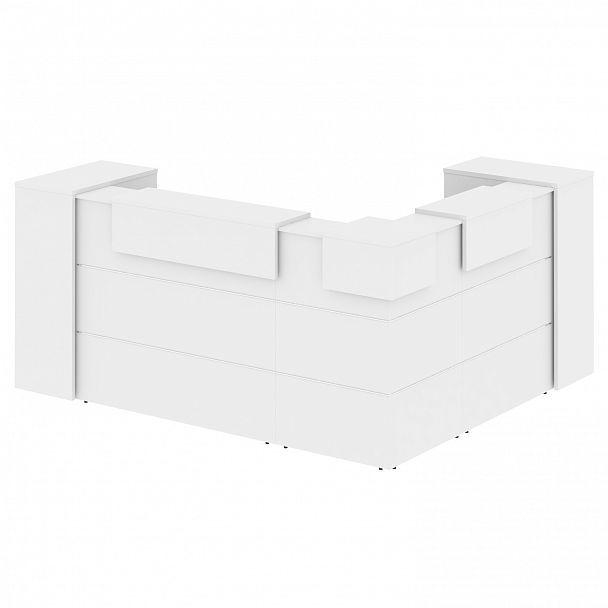 Ресепшн Г-образный "Onix" O.R-K-29 белый бриллиант - Вид 2