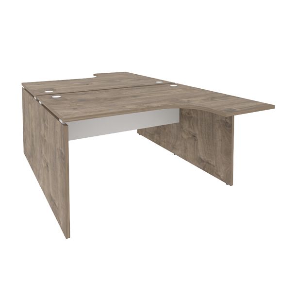 Onix Рабочая станция O.D.SA-3 Тиквуд темный/Белый бриллиант 1380*2395*750 (1635/460) - Вид 1