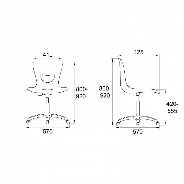 Кресло "PLUTO SW Кресло На черной Крестовине Somalia", синий - Вид 5