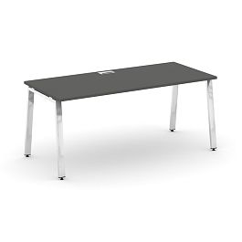 Style Project Direct Lux Стол письменный M-SN-6A.SR-025.M Антрацит/Нержавеющая Сталь/Хром 1780*800*750 - Фото предпросмотра