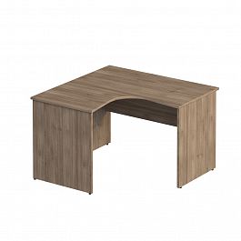 Стол эргономичный левый "Комфорт" К 136 дуб шамони темный - Фото предпросмотра