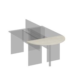 Приставка к столу без опоры Комфорт К.207 дуб шамони - Фото предпросмотра