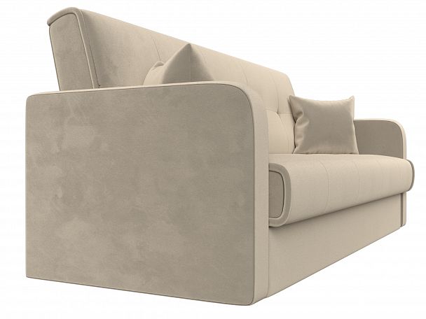 Диван книжка Надежда (полностью микровельвет бежевый) - Вид 3
