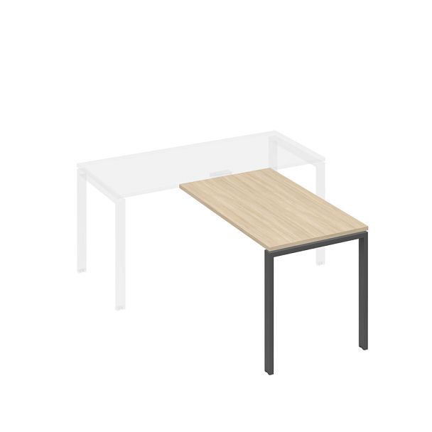 Брифинг-приставка на металлокаркасе UNO A4 А4 Б1 074 БП дуб скандинавский / металлокаркас антрацит - Вид 1