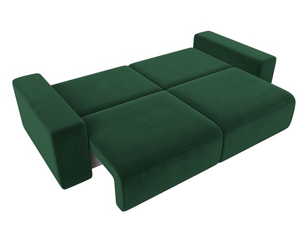 Диван прямой Лига-036 Классик Велюр зеленый - Вид 9