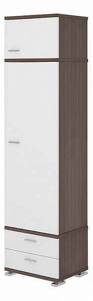 Шкаф платяной Домино КС-10 Белый/Шамони - Вид 1