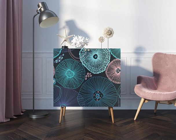 Комод Berber две дверки малый 32 принт арт BB38/Print_32 - Вид 4