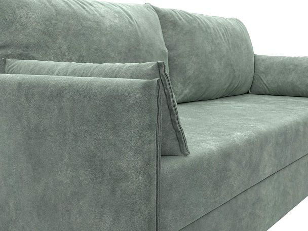 Диван прямой Сайгон Велюр зеленый - Вид 4