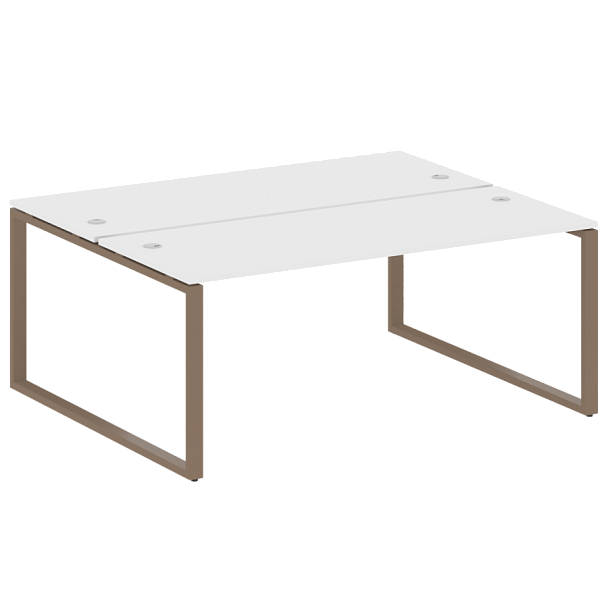 Metal System Р. ст. на О-образном м/к БО.РАС-СП-2.5 Белый/Мокко металл 1800*1475*750 - Вид 1