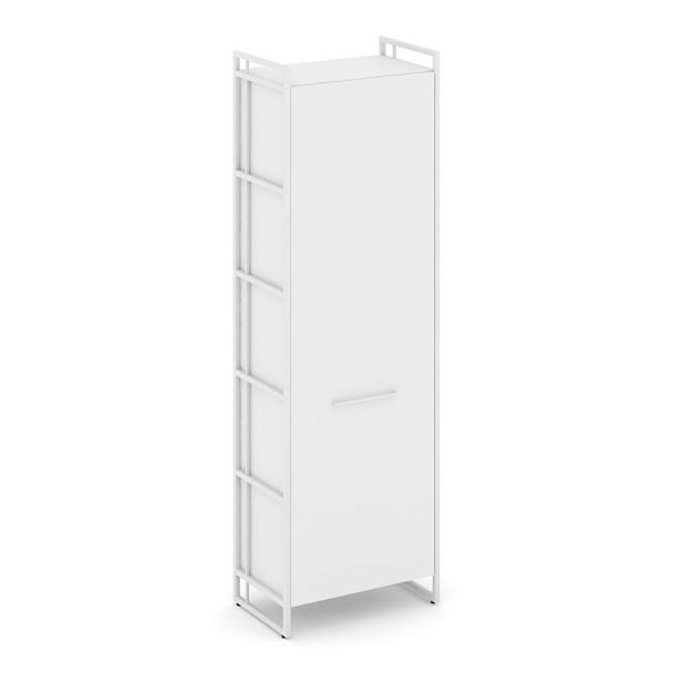 Rift Гардероб RF.GB-51 (L) Белый Бриллиант/Металл Белый 640*396*2010 - Вид 1