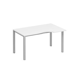 Стол эргономичный правый на металлокаркасе КФ Комфорт КФ К.С1 1138 БП белый премиум / серый - Фото предпросмотра