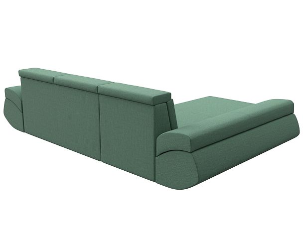 Диван угловой Лига-032 левый угол Рогожка зеленый - Вид 6