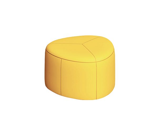 Пуф СОФТИ СФ-63 63х63х41,5h Oregon 08 (кожзам) желтый "Пуфы и банкетки"  ТК-002920003492 желтый - Вид 1