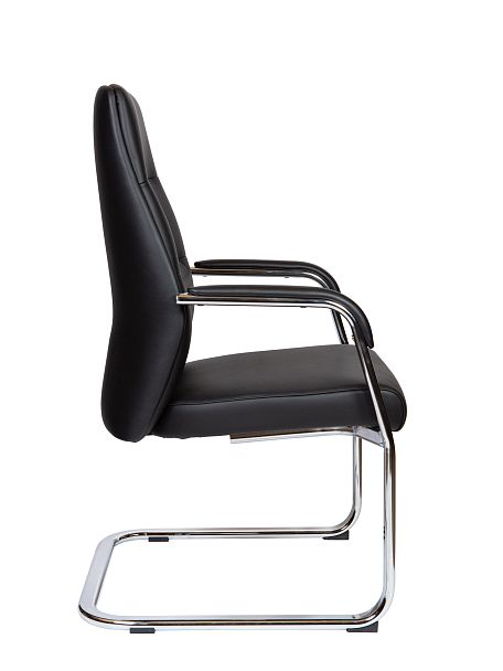 Кресло офисное / Nancy CF black / алюминиевая  база / черная экокожа - Вид 4