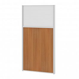 Модуль комбинированный "Мобильные офисные перегородки «Ритм»" ПК-РТМ-МДК138х160П/Д-В1-539 белый - Фото предпросмотра