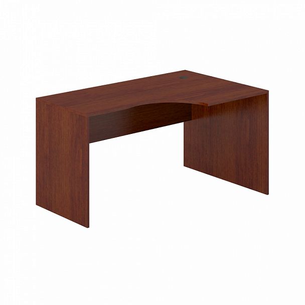 Стол эргономичный, столешница 25 мм "Компьютерные столы" ПК-ЛОГ-СТЭ140Х90ПД/25-В3-34 миланский орех темный - Вид 1