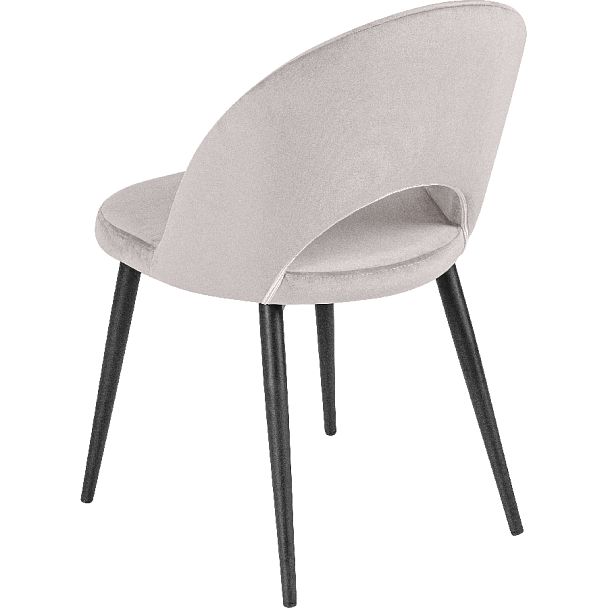 Комплект кухонных стульев Рэди светло-серый велюр/черный, 3 шт. - Вид 5
