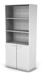 RAC073 ACCORD Шкаф-стеллаж, с замком 898х448х1982 Белый премиум - Фото предпросмотра