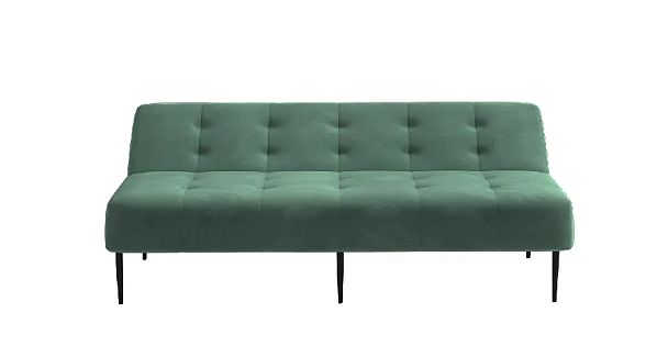 Monaco диван-кровать прямой трехместный, без подлокотников, бархат зеленый 19 - Вид 3