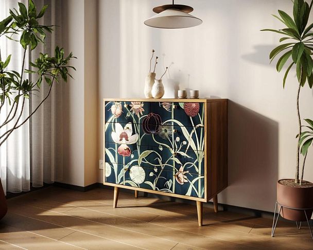 Комод Berber пять ящиков арт BB36/Print_54 - Вид 3