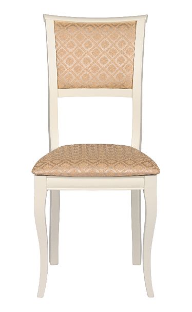 Обеденная группа стол Анфея 110(150)х75х76 Слоновая кость и 2 стула Камир Слоновая кость/Бежевый жаккард - Вид 8