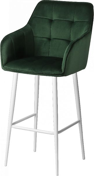 Комплект барных поворотных кресел Мони К, Confetti deep forest/белый, 2 шт. - Вид 2