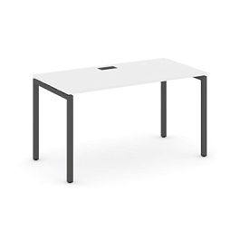 Стайл Проджект Стол письменный SN-4P.SP-021 Белый/Металл Антрацит 980*800*750 - Фото предпросмотра