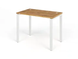 TANDEM RTD057-MK-100-ME Стол прямой на металлокаркасе ун-й 1000х600х750 Таксония медовая/Белый - Фото предпросмотра