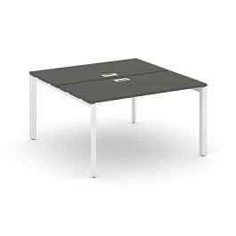 Стайл Проджект Некст / Style Project Next Рабочая станция двухсторонняя SN-59P.DRS-014 Антрацит/Металл Белый/Белый Заглушка 1580*1432*750 - Фото предпросмотра