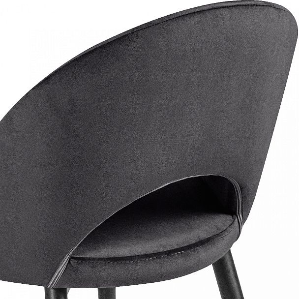 Стул кухонный Рэди черный велюр/черный - Вид 10
