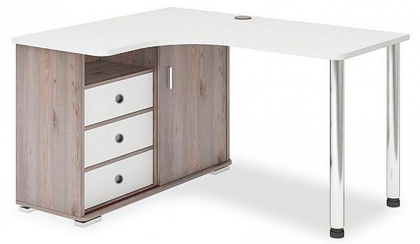 Стол письменный Домино СР-145СМ Белый/Нельсон левый - Вид 1