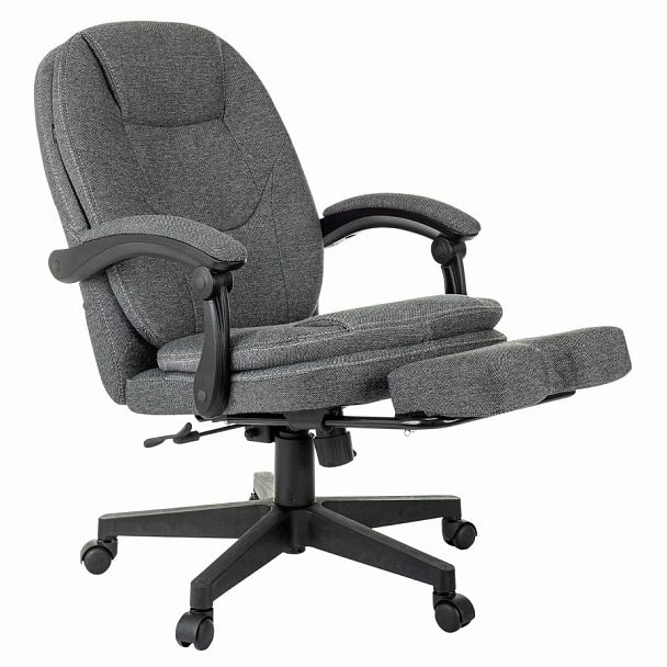 Кресло офисное CH-868MSG-F, синхромеханизм, подставка для ног, ткань, серое, 1998751 - Вид 10