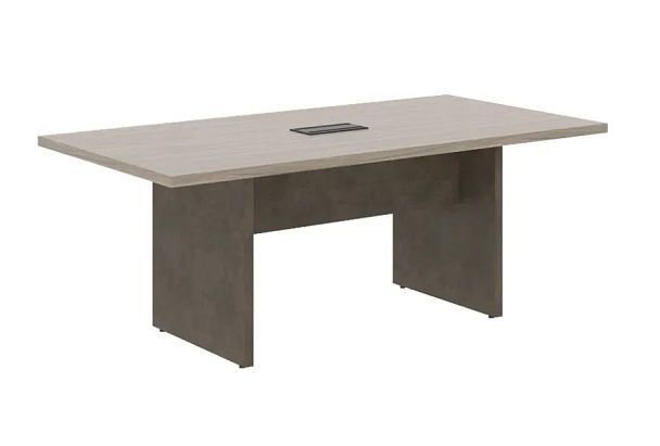 WOOD STONE Стол для переговоров СФ-531101 2000х1020х760 Дрифтвуд / Бетон Чикаго темный Wood stone кабинет руковод  без цвета - Вид 1