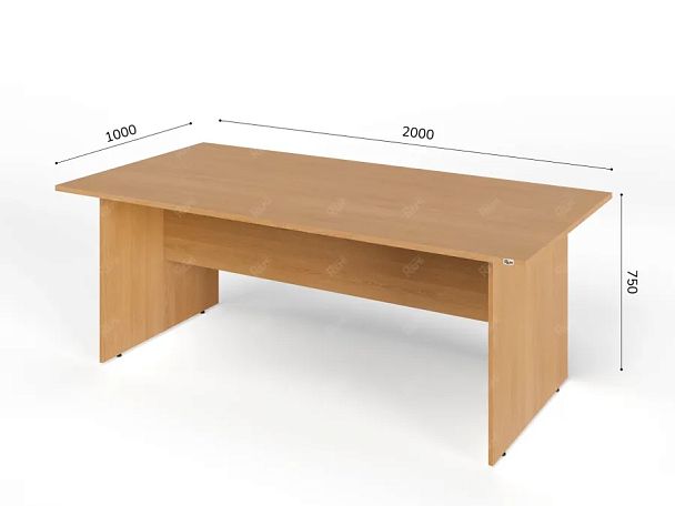 ЛАЙТ / LIGHT RLG009-20x10 Конференц-стол 200x100x75 Бук - Вид 5