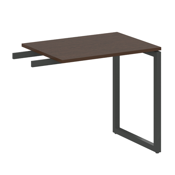 Metal System Quattro Приставной элемент на О-образном м/к 40БО.ПР-2 Венге/Антрацит металл 800*600*750 - Вид 1