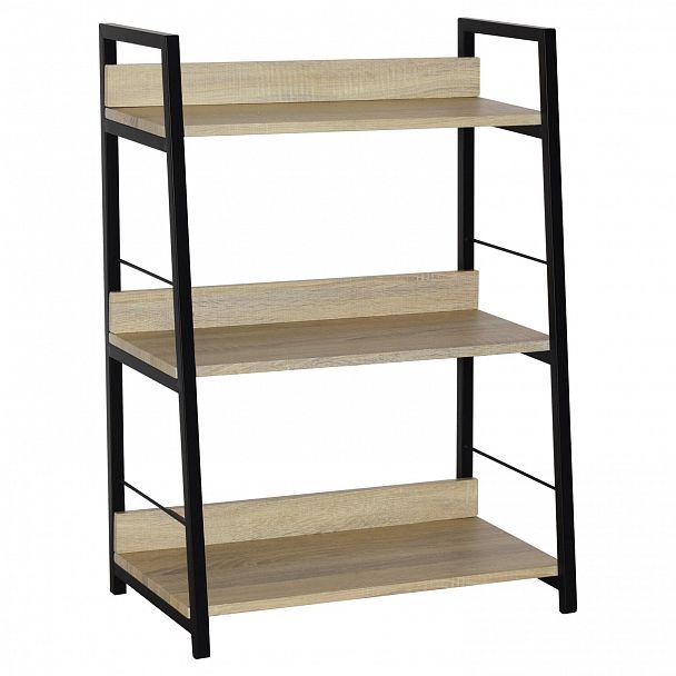 Стеллаж на металлокаркасе BRABIX "LOFT SH-002", 600х350х845 мм, цвет дуб натуральный, 641233 - Вид 3